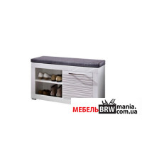 Тумба для обуви Флеймс / Flames REG1D/5/9 БРВ 1-дверная Белый/белый глянец